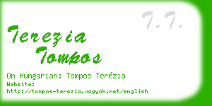 terezia tompos business card