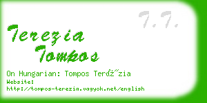 terezia tompos business card